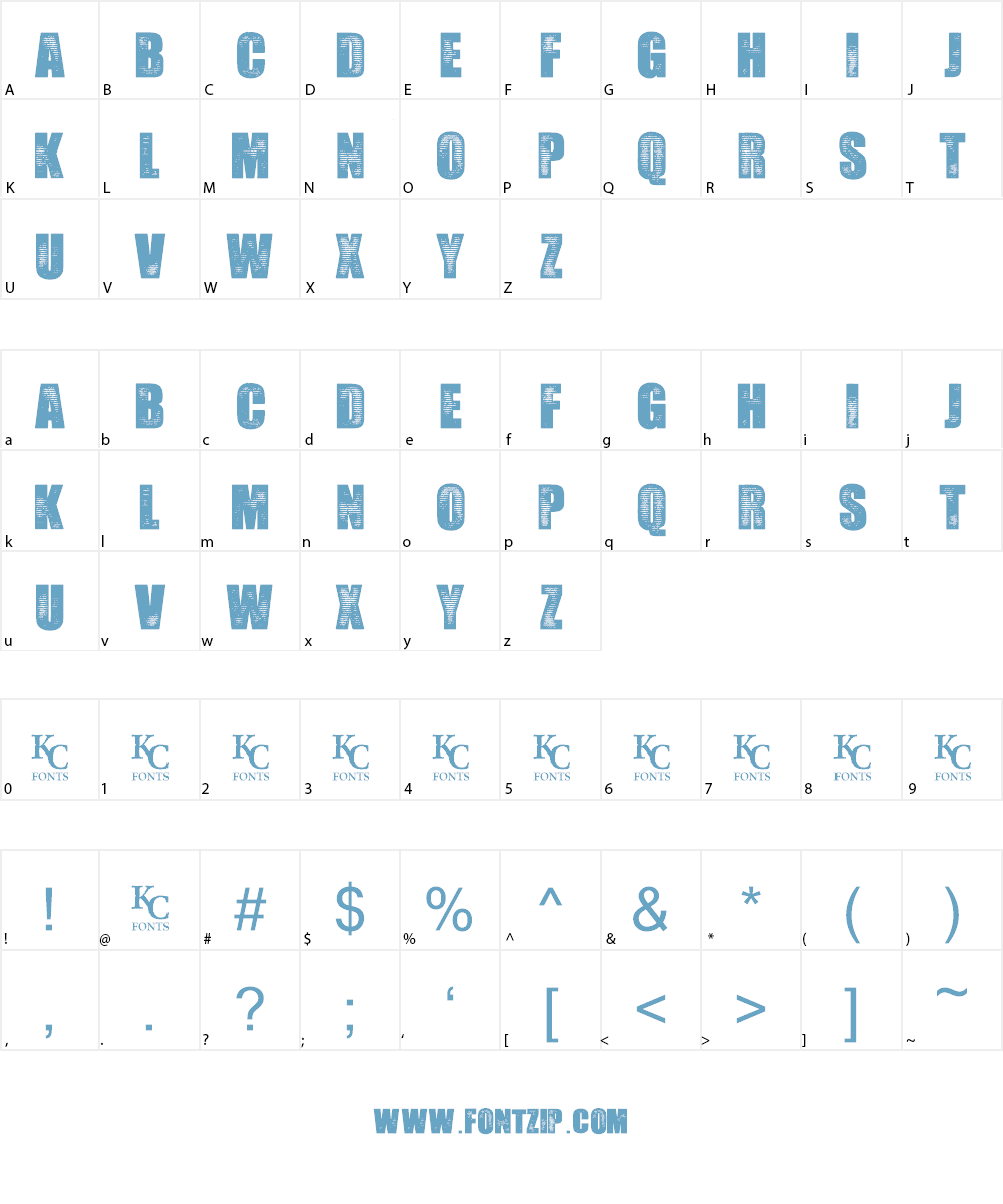 Seedy Motel Font Character